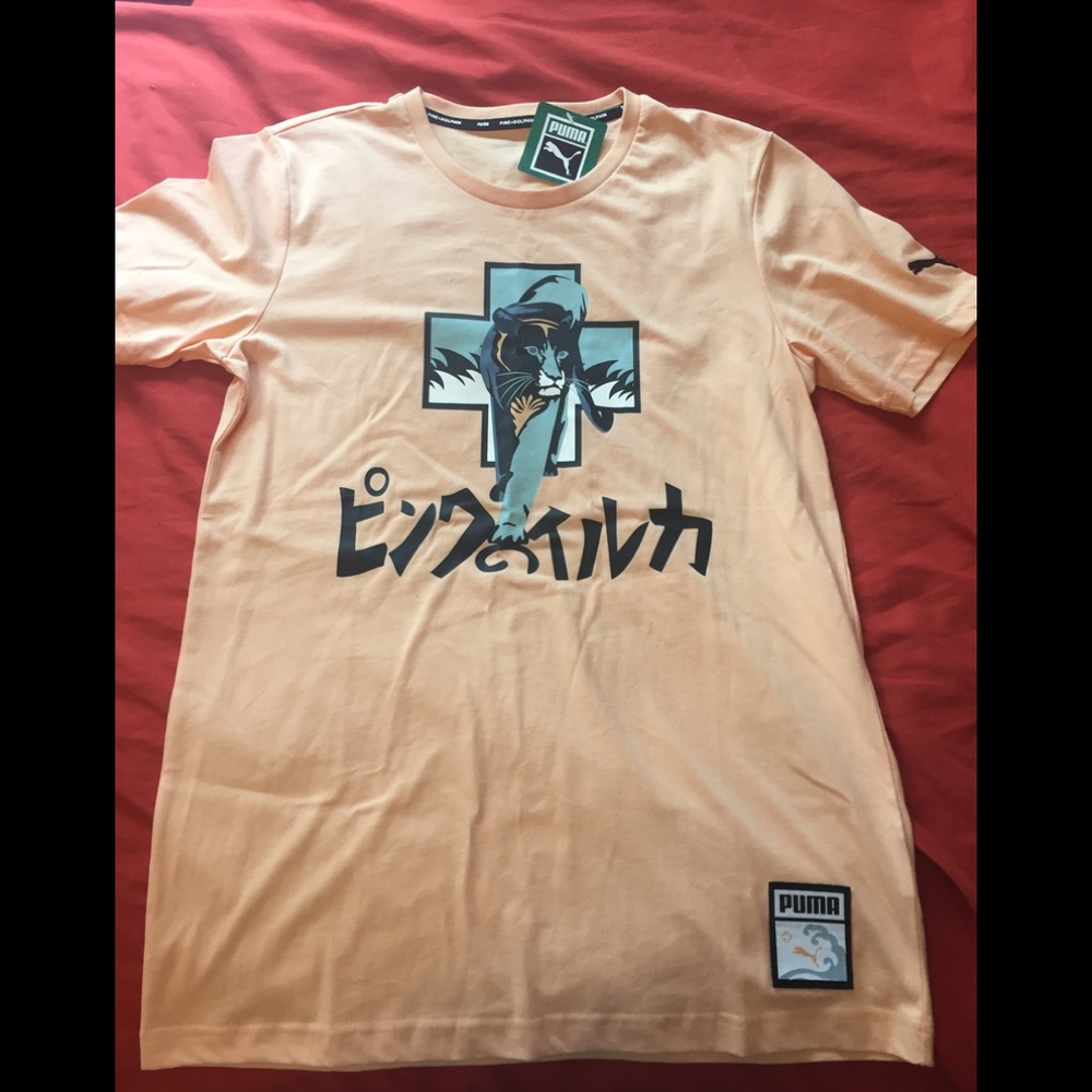 Puma x Pink Dolphin Cross Shirt Men's Size S Peach